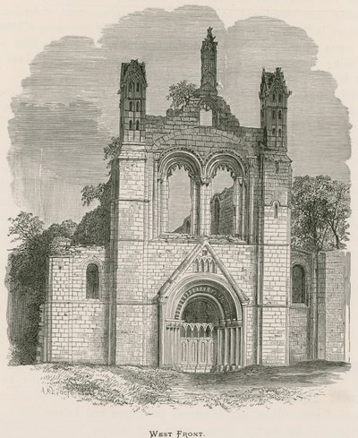 Kirkstall Abbey, West Front by Alexander Francis Lydon